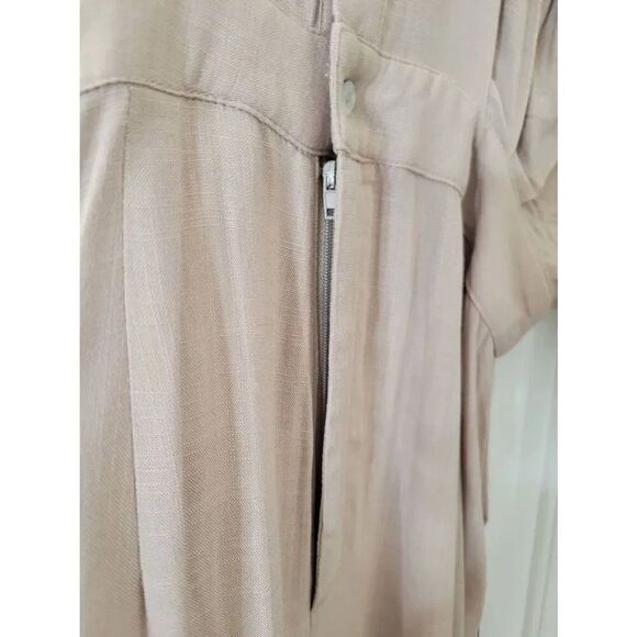 Lulus Bring the Dream Beige Button-Up Jumpsuit M NWT - Picture 11 of 13